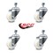 Service Caster 3 Inch Nylon Wheel Swivel 1/2 Inch Threaded Stem Caster Set SCC-TS20S314-NYS-121315-4 - alternate 2